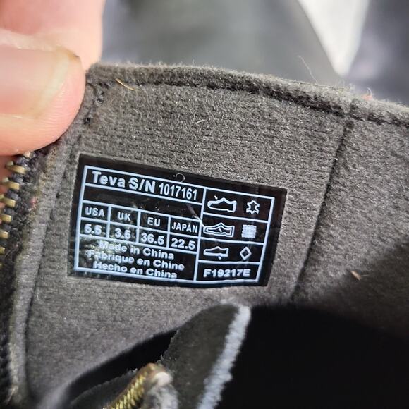 Teva Women's Cowboy Booties Foxy Harness Ankle Bootie Black size 5.5 - Picture 5 of 5